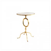 TABLE-END-GOLD-MIRROR TOP-RING