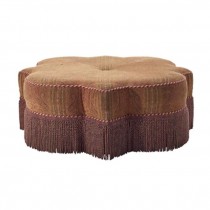 OTTOMAN-52"STAR PAISLEY CHENIL