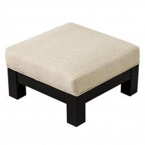 OTTOMAN-Square-Beige Linen