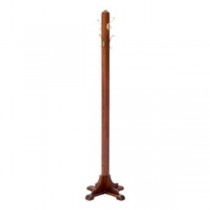 COAT RACK-WALNUT-SQ POST-FANCY