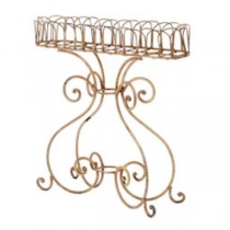 PLANTSTAND-WROUGHT IRON-BEIGE-