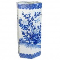 UMBRELLA STAND-Blue & White Asian Design-Ceramic