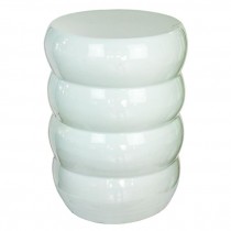 PEDESTAL-16" -LIGHT GRN-CER-RIPPLE