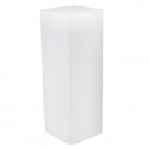 Pedestal-14"SQ x 42"H Matte White Laminate