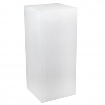 Pedestal-18"SQ x 42"H Matte White Laminate