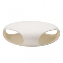 TABLE-COFFEE-WHT MOLDED PLASTI