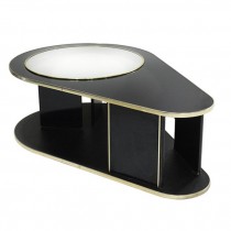 Table- Coffee Black Gold Circl