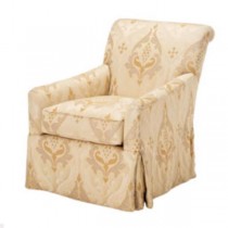 CHAIR-CLUB-TAUPE DAMASK-PAIR