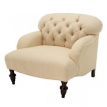 CHAIR-CLUB-LINEN-TUFTED BACK-D
