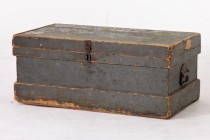 TRUNK-Green/Grey Wood Chest