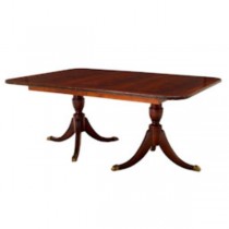 TABLE-DINING-66"MAH DBL PEDEST