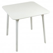 TABLE-DIN-30"SQ-WHITE MOLDED