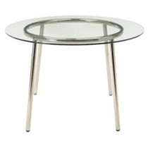 TABLE-DINING-41"RND-GLASS TOP