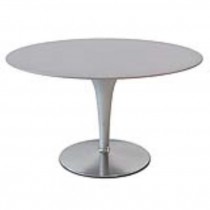 TABLE-50"ROUND-SILVER-PED BASE