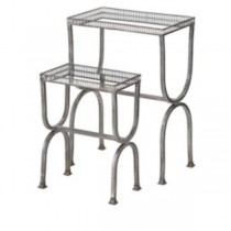 TABLE-NESTING-S/2-CHROME/MIRRO