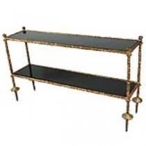 TABLE-CONSOLE-GOLD CHISLED