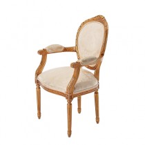 CHAIR-ARM-GLD FRAME-OVAL