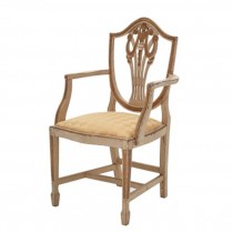 CHAIR-ARM-CREAM ANTIQUED H