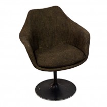 CHAIR-TUB-BROWN TWEED SAARINEN