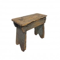 BENCH-SHORT RAW WOOD BENCH