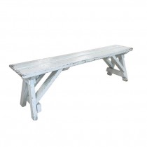 BENCH-WHITE WOOD PICNIC BENCH
