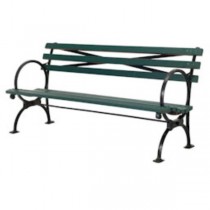 PARK BENCH-6' City Parks |Green Slats