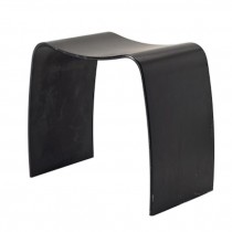 BENCH-12X18-BLK WD-CURVED SEAT