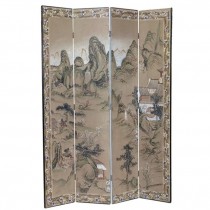 SCREEN-4PANEL-ORIENTAL GARDEN