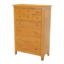 DRESSER-SET-6DRAWER-CLEAR MAPL