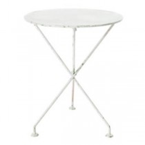 TABLE-FOLDING 24"RD-WHITE META