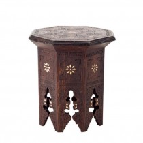 STOOL-WOOD-HEXAGON