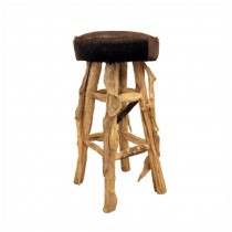 STOOL-BRANCH LEGS-FUR SEAT