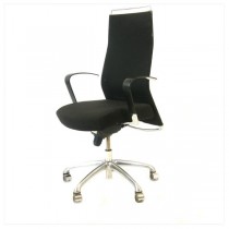 CHAIR-SWIVEL-BLACK FABRIC-PR