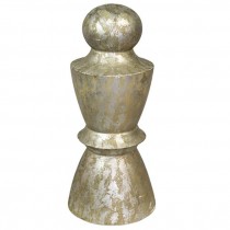 FINIAL-SETOF4-17"SLVR/GLD MOTT