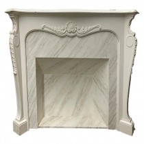 FIREPLACE-MANTEL biege distres
