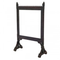 SCREEN-FIREPLACE-VICT-BLK WOOD
