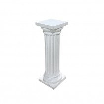 COLUMN-36"WHT DORIC/FLUTED SHA