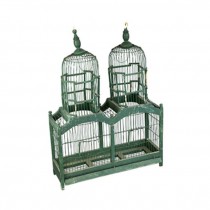 BIRDCAGE-GREEN DOUBLE DOME
