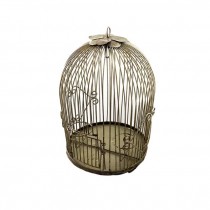 BIRDCAGE-Brass W/Brass Flower @ Top