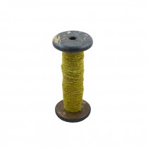 SPOOL-Vintage Wooden W/Yellow Yarn