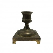 CANDLESTICK-BRASS-3.25X3SQ BAS