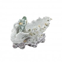 PLANTER-Cerub Holding Swan/Flowers