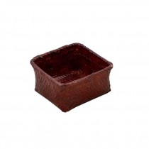 PLANTER-Medium Square Glazed Terra Cotta Basket