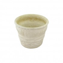 PLANTER-Aged White W/A Weave Design