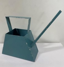 WATERING CAN-Distressed Blue Angular Metal