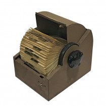 ROLODEX-BEIGE METAL CASE