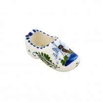 Ash Tray- Dutch Shoe W/Brown & Blue Windmill