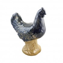 FIGURINE-Blue Chicken W/Beige Base(Feet)