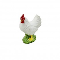 FIGURINE-Ceramic White Chicken