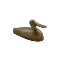 FIGURINE-Small Brass Duck W/Long Beak